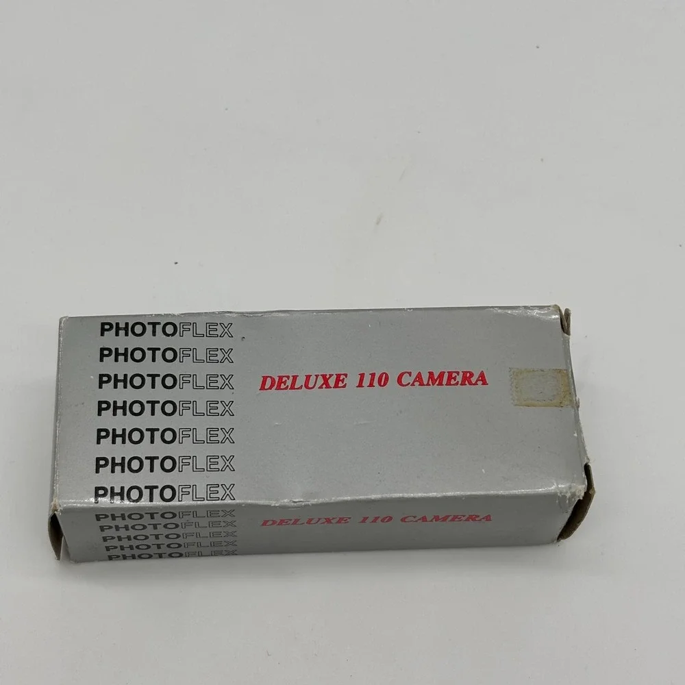 Vintage Photoflex Deluxe 110 Pocket Camera With Original Box & Instructions Gray